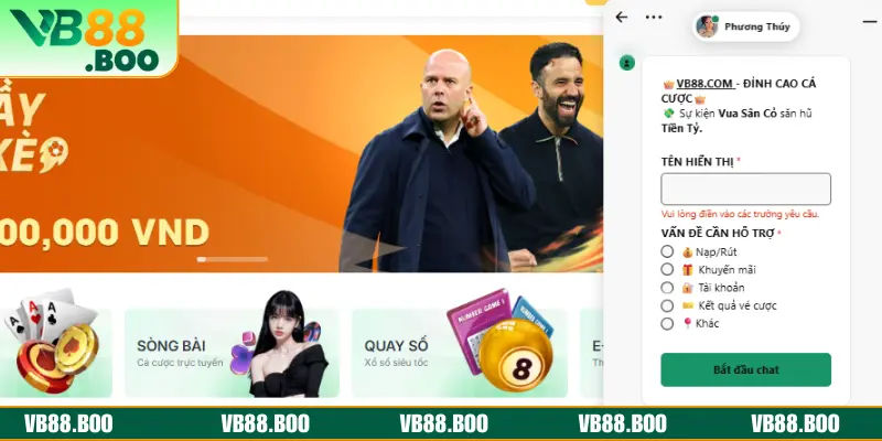 Giới thiệu hệ thống CSKH VB88