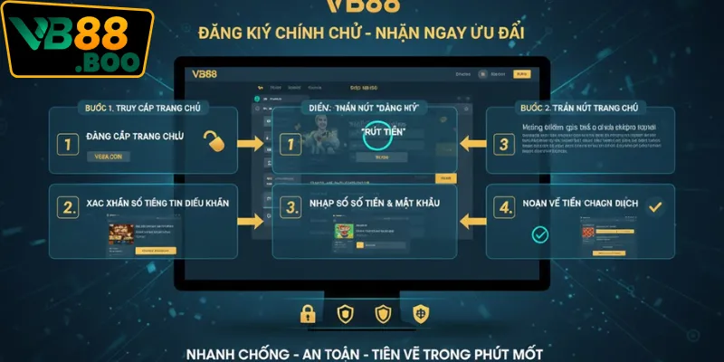 Rút tiền VB88 dễ dàng, an toàn